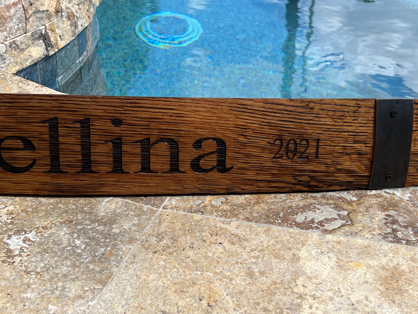 Whiskey stave custom sign