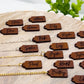 Leather tags-set of 20