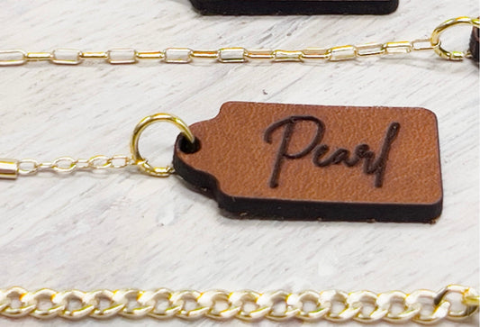 Leather tag (w/set of 20)