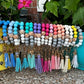 Assorted silicon beaded wristlets