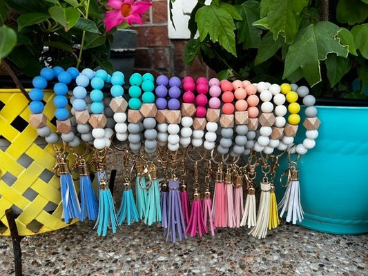 Assorted silicon beaded wristlets