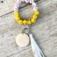 Sports-Silicone beaded wristlets engraved